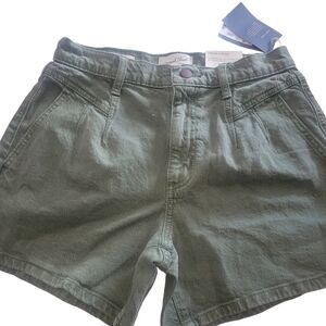 Universal Thread Olive Green High Rise Midi Shorts Size 2